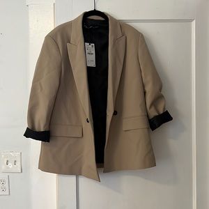 Zara Oversized Tan Blazer, size M
